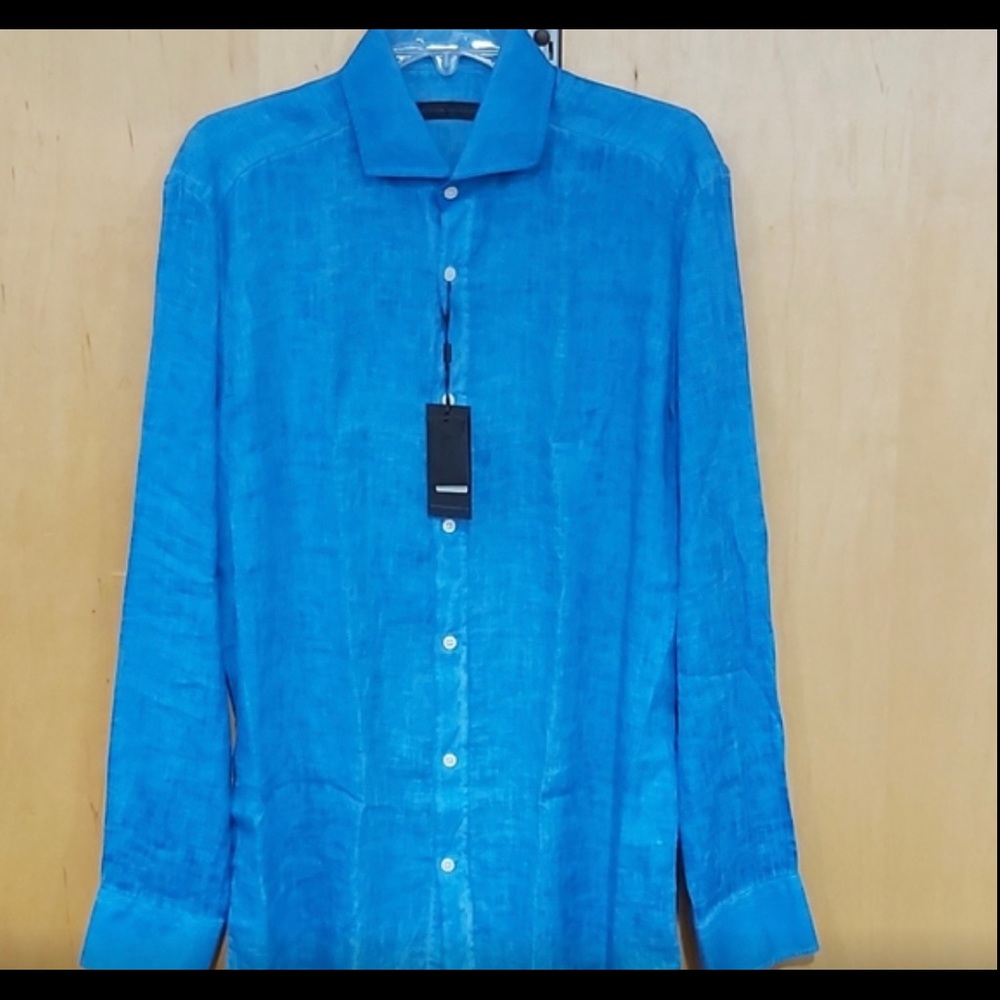 Payrick Assaraf linen shirt.